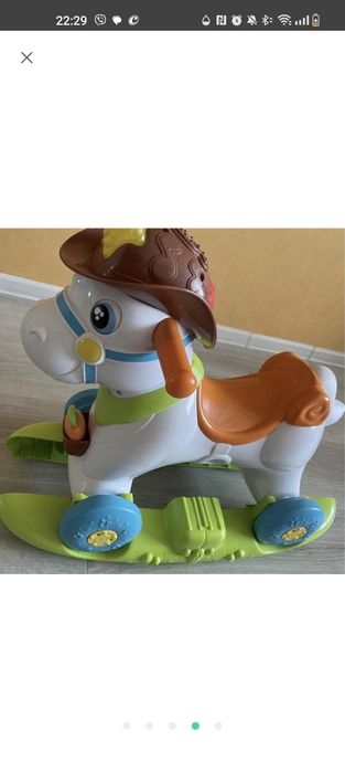 Лошадка качалка каталка chicco Baby rodeo