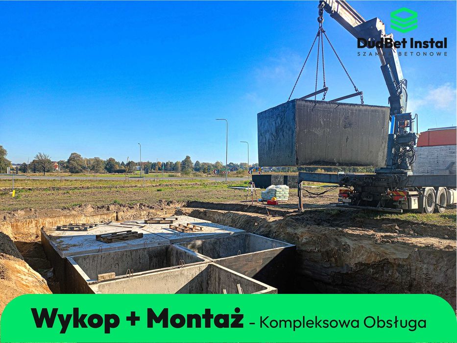 Szambo Szamba Betonowe Zbiornik Betonowy na Wodę Deszczówkę 2-14m³