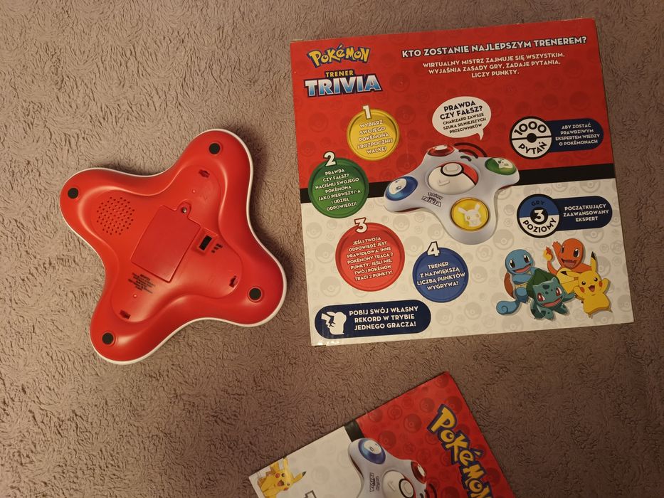 Gra Pokemon Trivia z bateriami stan idealny