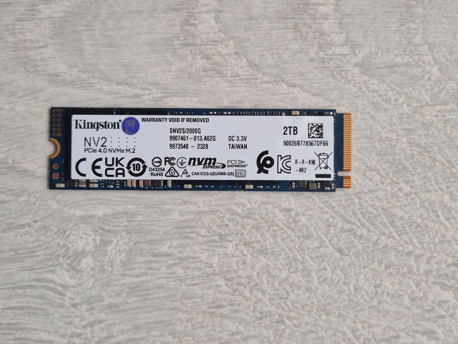 M.2 SSD диск 2TB Kingston NV2 (NVMe\PCI-e 4.0 x4\M2 2280). Trade-IN