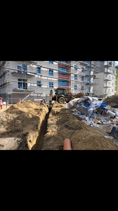 Montaż zewnętrznych instalacji wod-kan sanitarnych. Przylacza