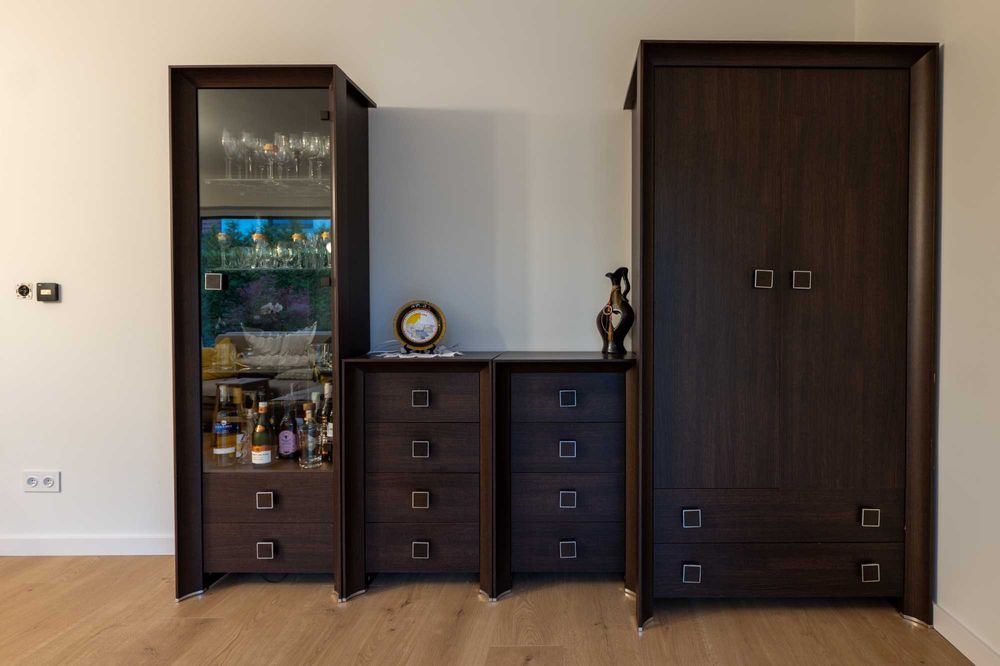 Meble Black Red White Sorrento Wenge, Komoda, Szafa, Witryna, Półka