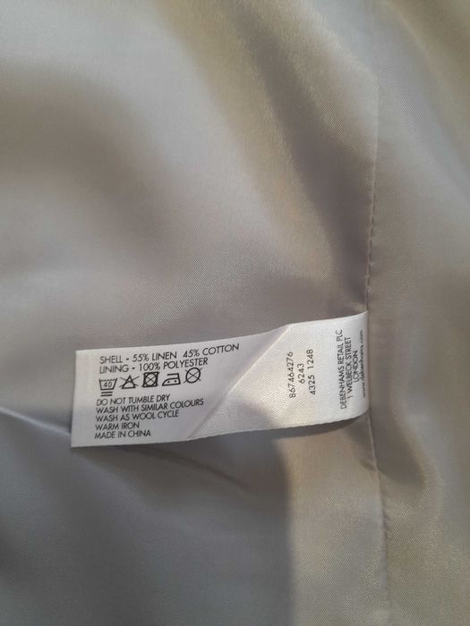St. George by Duffer marynarka szara len Designers at Debenhams 140