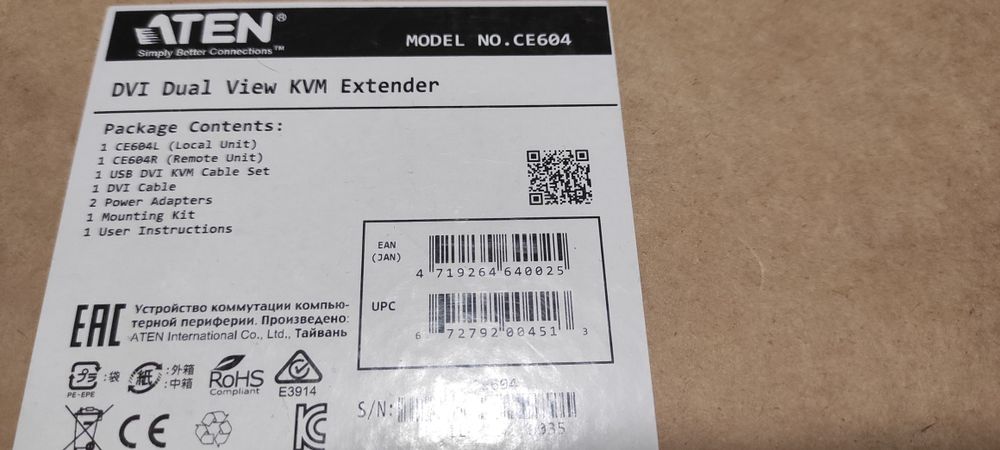 KVM перемикач ATEN CE604