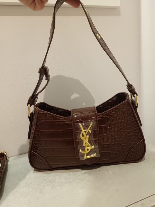 Mala Yves Saint Laurent castanha