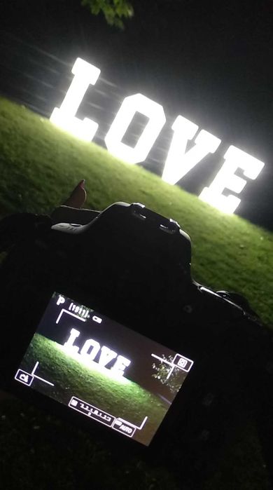 NAPIS LOVE na wesela, imprezę