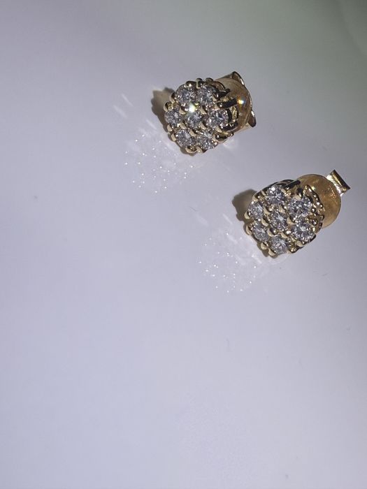 Пусети з діамантами 0,42 карат