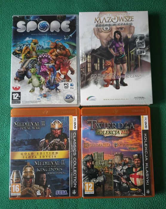 Medieval 2 Twierdza HD Krzyżowiec HD Spore BOX Nowe Okazja W-wa