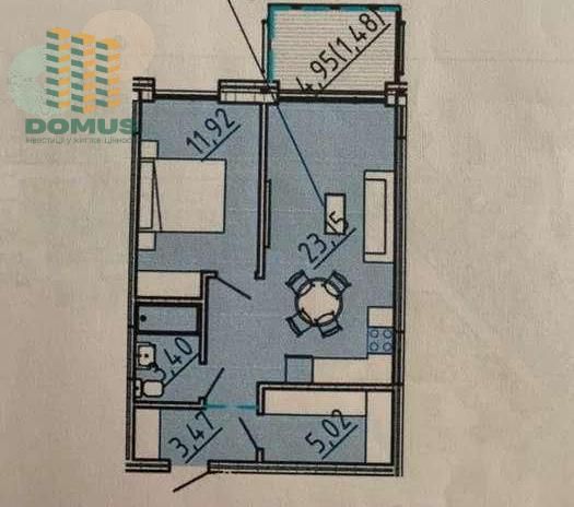 1-комнатная квартира по адресу Фонтанская дор. (площадь 48 м²) - Atlanta.ua - фото 4