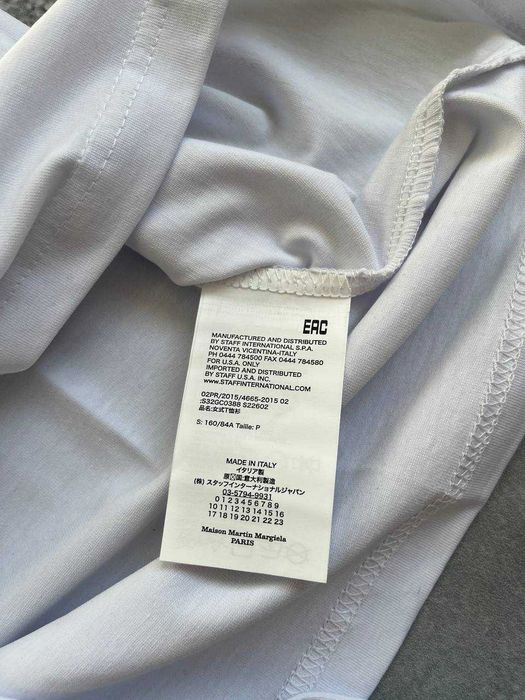 Футболка Maison Margiela біла оверсайз / ММ6 тішка