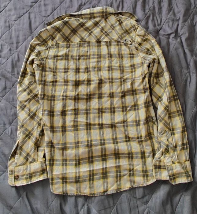 Сорочка Oakley Light Flannel Plaid Button Front Long Sleeve Shirt - Men's Small