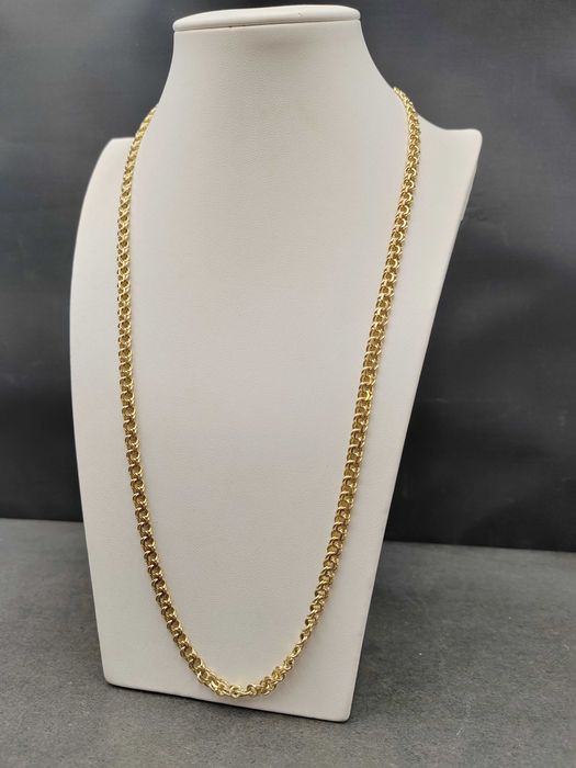 NOWY Złoty Łańcuszek Galibardii Pełny 60cm / Złoto 585