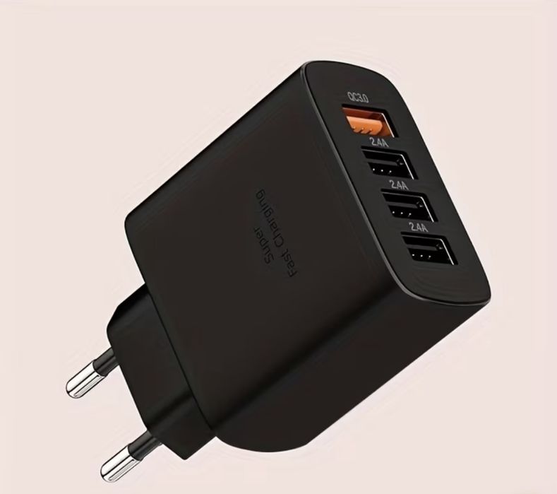 зарядка зарядний блок на 4 USB порти 2,4-3а