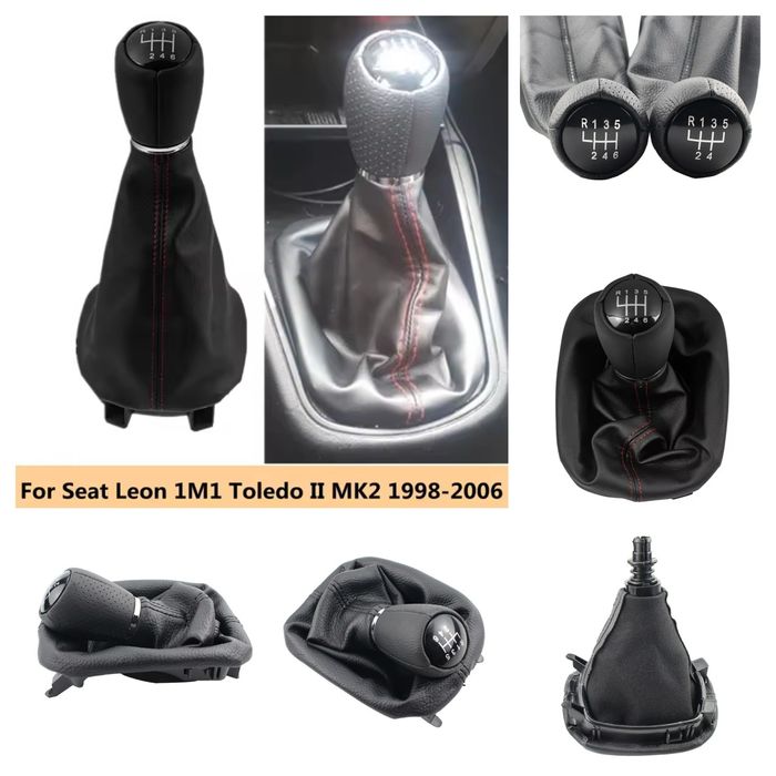 Manete SEAT alavanca mudanças punho moca fole Leon,Toledo,Altea,Ibiza