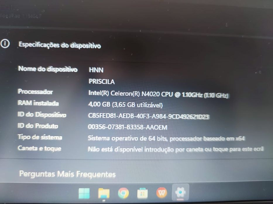 Vendo Notebook Lenovo