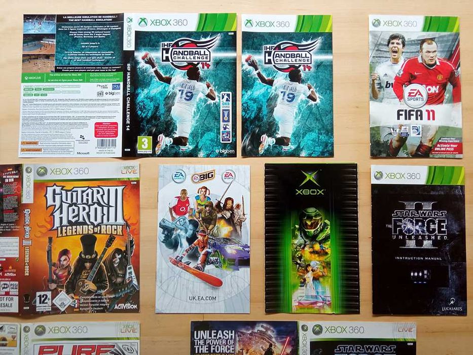 Capas e Manuais Originais - Xbox 360 e Xbox Cássica