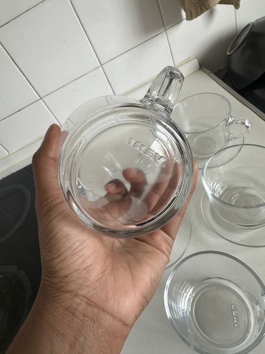 Conjuto de 5 chávenas e 4 pires IKEA