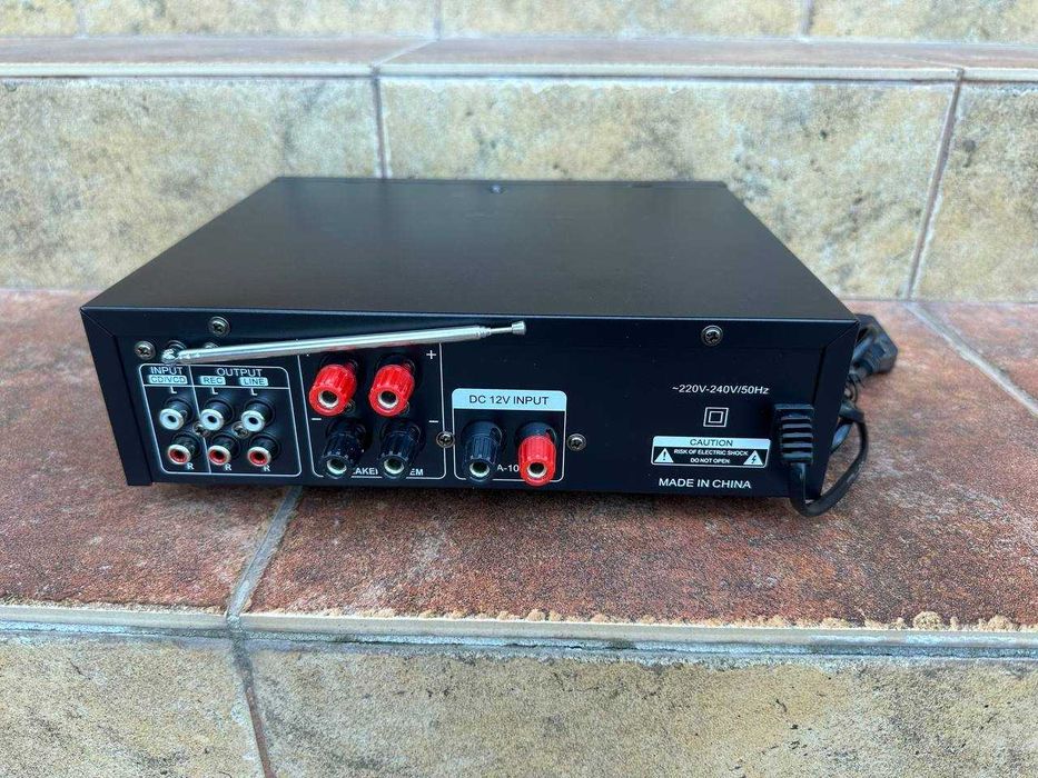 Підсилювач звуку для колонок. Підсилювач 2x150W.‼️ Усилитель звука. Усилитель колонок. Ресивер 12V 220V Bluetooth Караоке