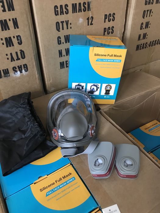 Маска полнолицевая 6800 тип 3М респиратор противогаз комплект