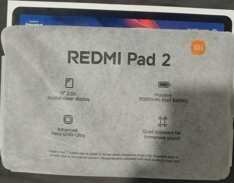 Tablet Redmi Pad 2 + Capa c/ Teclado Novo