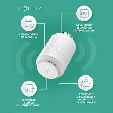 5x Inteligentna Głowica Melink Termostat Bluetooth Smart