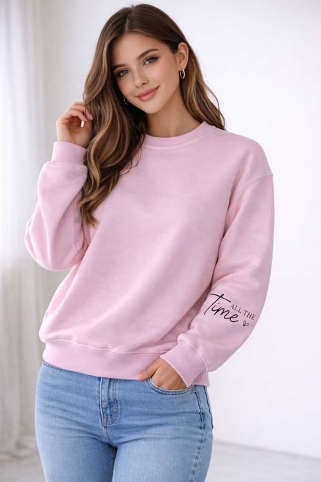 Розпродаж Світшот кофта жіноча з надписом на рукаві