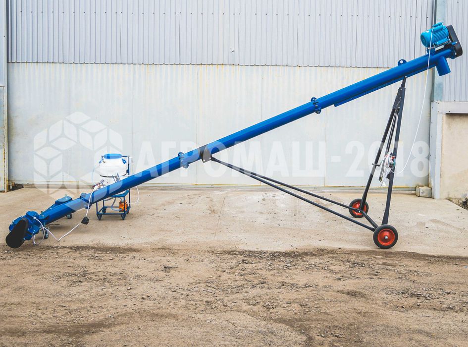 Шнековий навантажувач 159мм*6м. Транспортер. Конвеєр. Шнек. Погрузчик