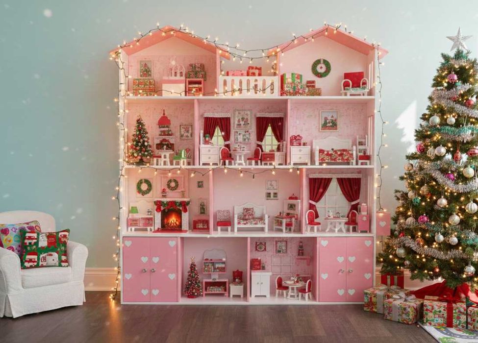 Домик для кукол. 4 этажа. Очень большой.