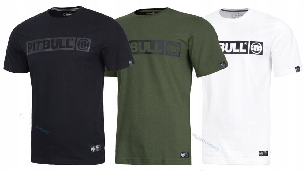Pitbull 3X Koszulka 3-Pak Koszulka Męska Bawełniana Z Dużym Logiem / 3Xl