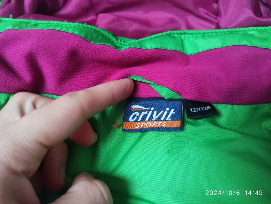 Kurtka narciarska zimowa crivit 122/128 5-6llat