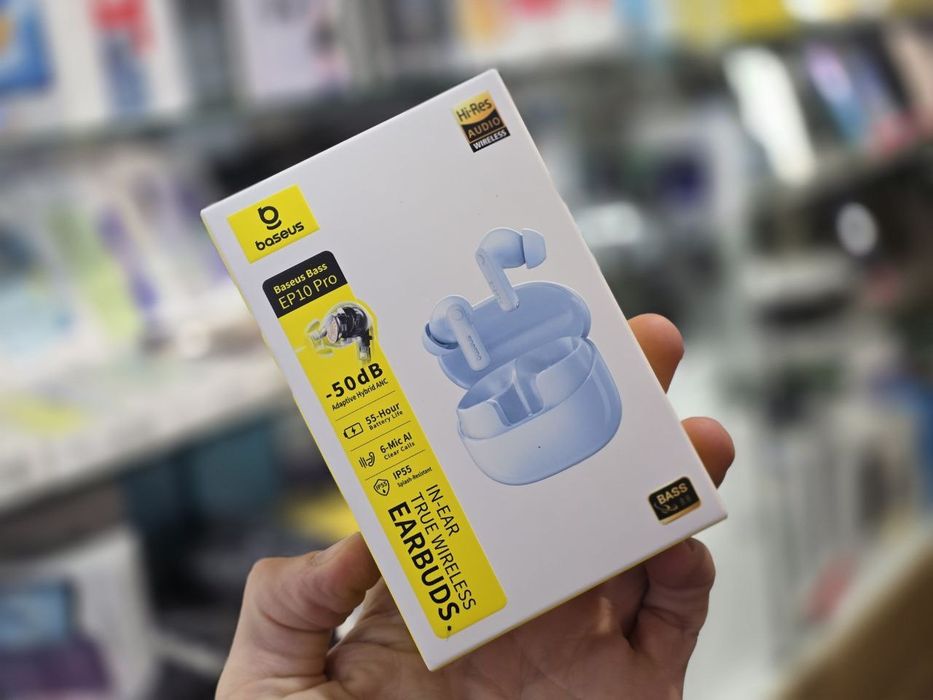 Бездротові Навушники Baseus EP10 і EP10 Pro ANC, Bluetooth 6.0 50 дБ,