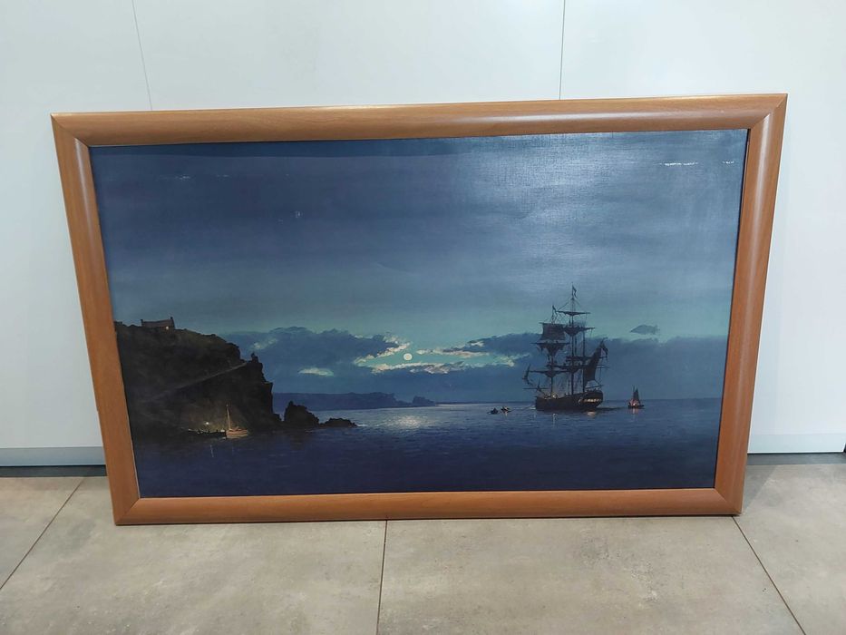 Obraz w ramie drewnianej