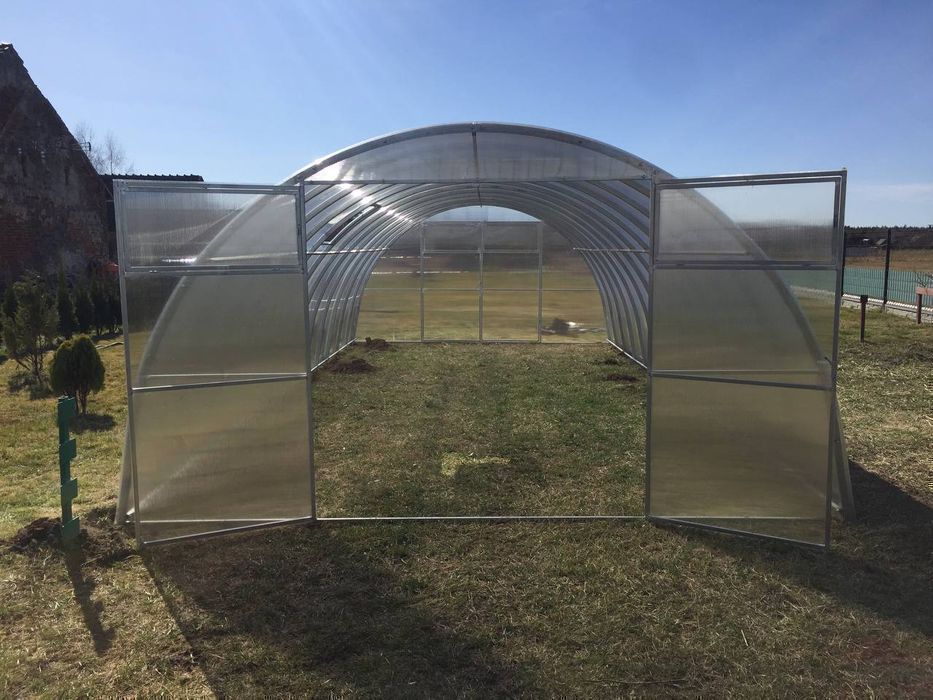 Szklarnia z poliwęglanu Tunel  4x2-12m profile 20x40 POLIWĘGLAN 4-8mm