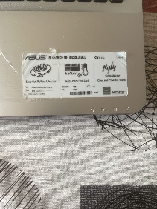 Portatil ASUS   X555L