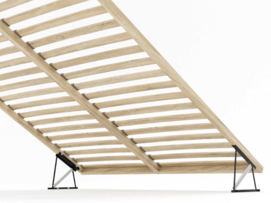 Wygodne Łóżko 2 Oparcia + Pojemnik + Stelaż + Rozmiary Kolory FANCY