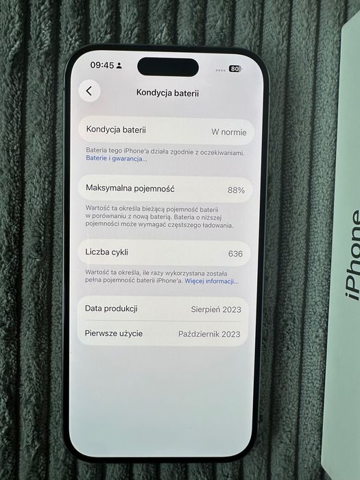 iPhone 15 Pro 128GB - idealny stan