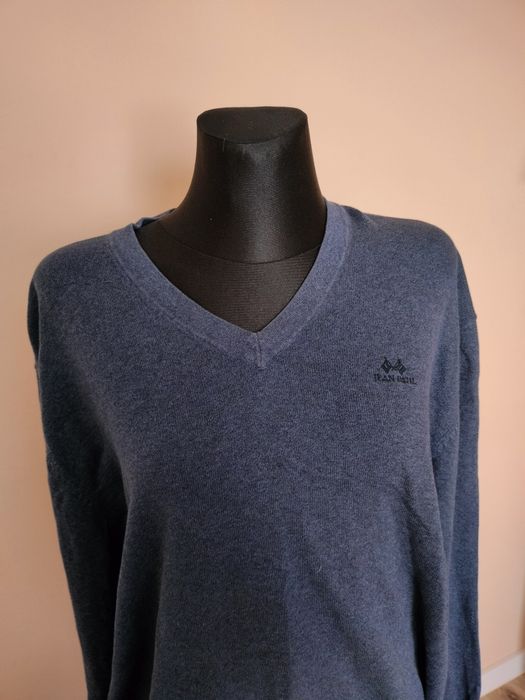 Granatowy męski sweter Jean Paul XXL
