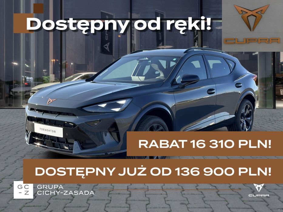 Cupra Formentor 1.5 TSI 150 KM 6-biegowa manual, OD RĘKI, MEGA RABAT!