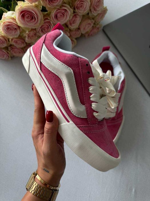 Кросівки Vans KNU Skool Peony Pink White Premium
