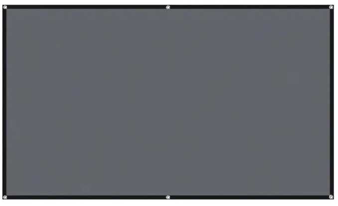 ‼️ Metal Grid Anti-Light FullHD Screen (люверсы) - повышающий яркость серый экран для проектора на 100/120/133" дюйма