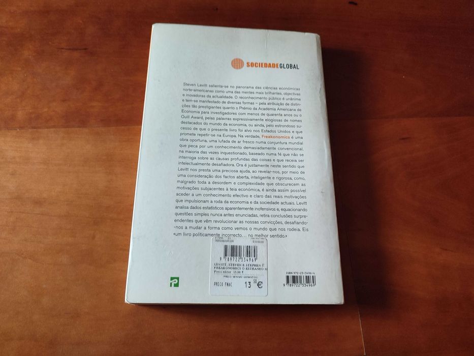 Livro Freakonomics - O Estranho Mundo da Economia