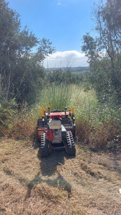 Limpeza de terrenos com destroçador pedestre- rápido e eficaz