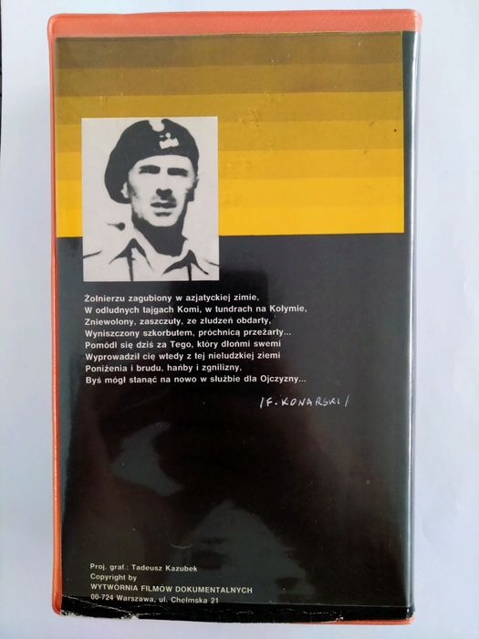 Generał Anders i jego żołnierze - Bo wolność krzyżami się mierzy - VHS
