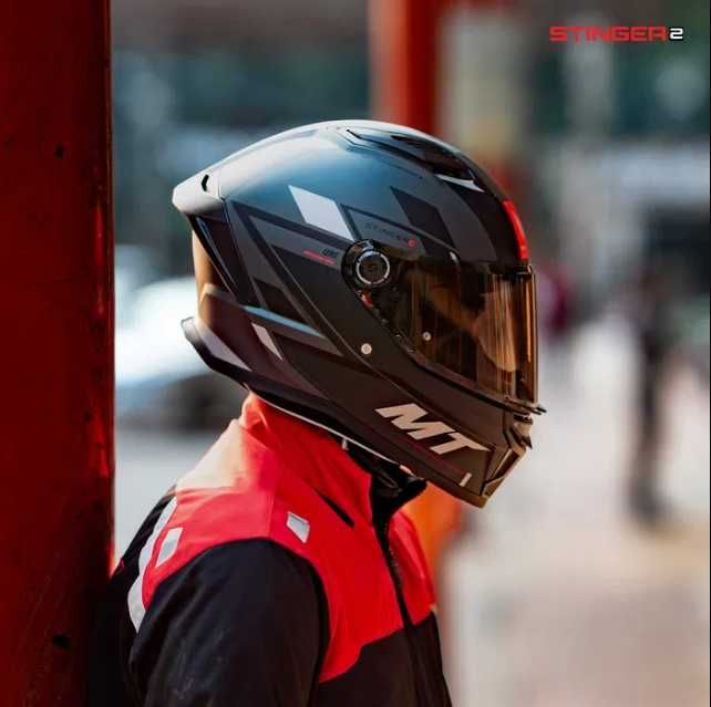 MT STINGER 2 Zivze C2 Matt Grey Мотошлем Шлем для мотоцикла/скутера