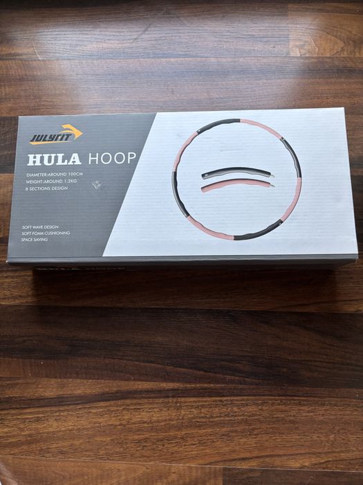 Hula Hoop JULYFIT – NOWY, 8 segmentów, 1.2 kg, średnica 100 cm