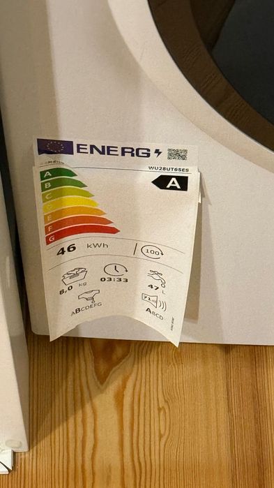 Máquina de Lavar Roupa SIEMENS WU28UT65ES (8 kg - 1400 rpm - Branco)