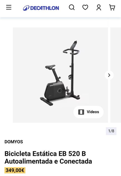 Bicicleta Estática Domyos EB 520 B