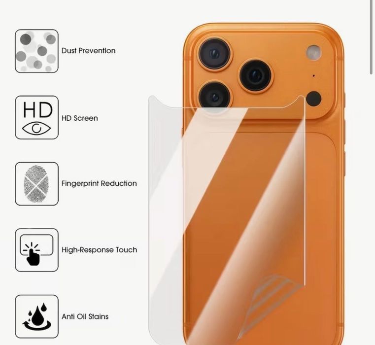 Película de proteção traseira iPhone17 Pro max