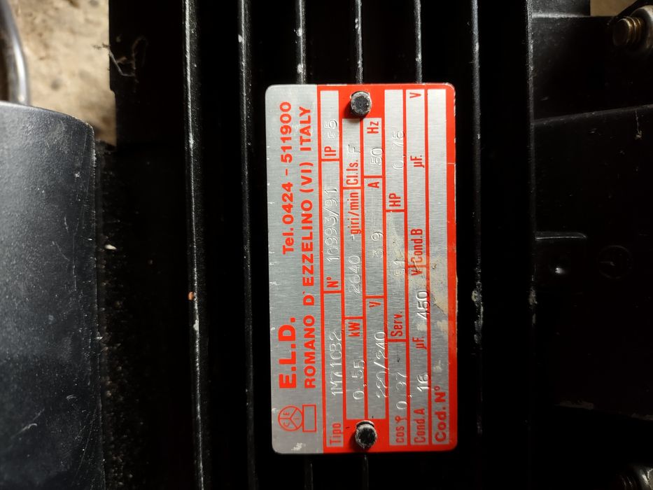 Włoska pompa silnik do hydromasażu jacuzzi ELD romano d'ezzelino Italy