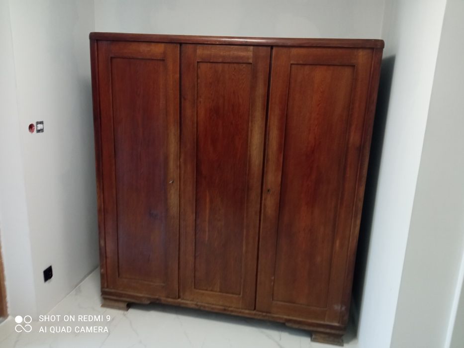 Szafa dębowa antyk 3-drzwiowa, mocna, solidna. Możliwy transport